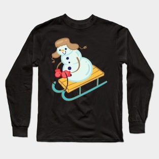 Christmas Snowman Long Sleeve T-Shirt